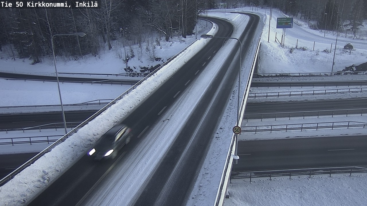 Weather Camera Image Road 50 Kirkkonummi, Inkilä, Kirkkonummi, Uusimaa