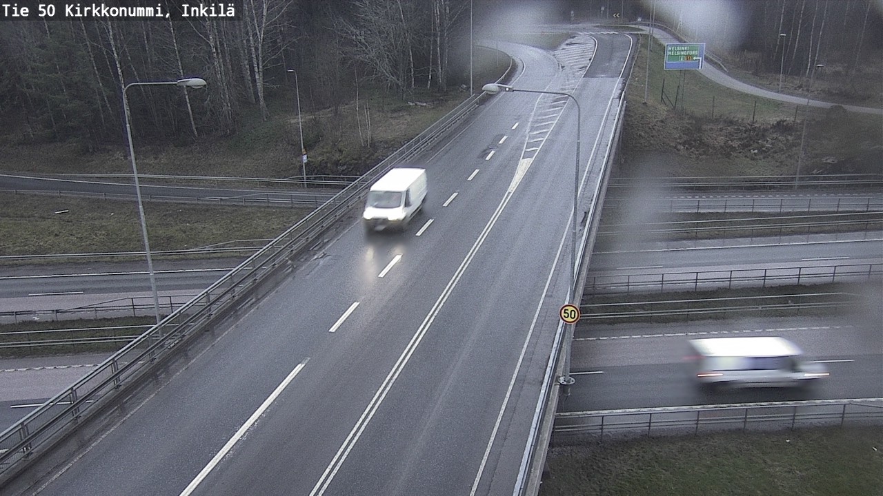 Weather Camera Image Väg 50 Kyrkslätt, Inkilä, Kirkkonummi, Uusimaa