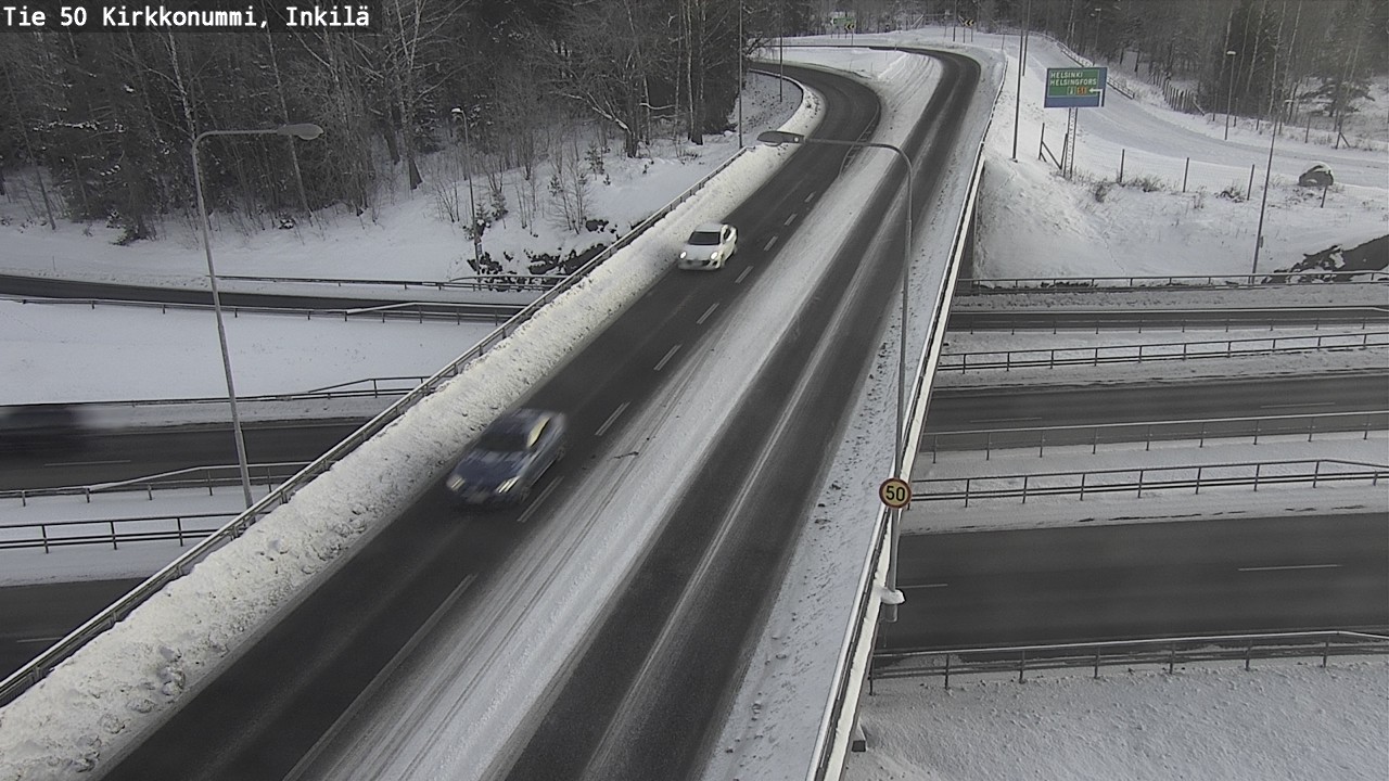 Weather Camera Image Road 50 Kirkkonummi, Inkilä, Kirkkonummi, Uusimaa