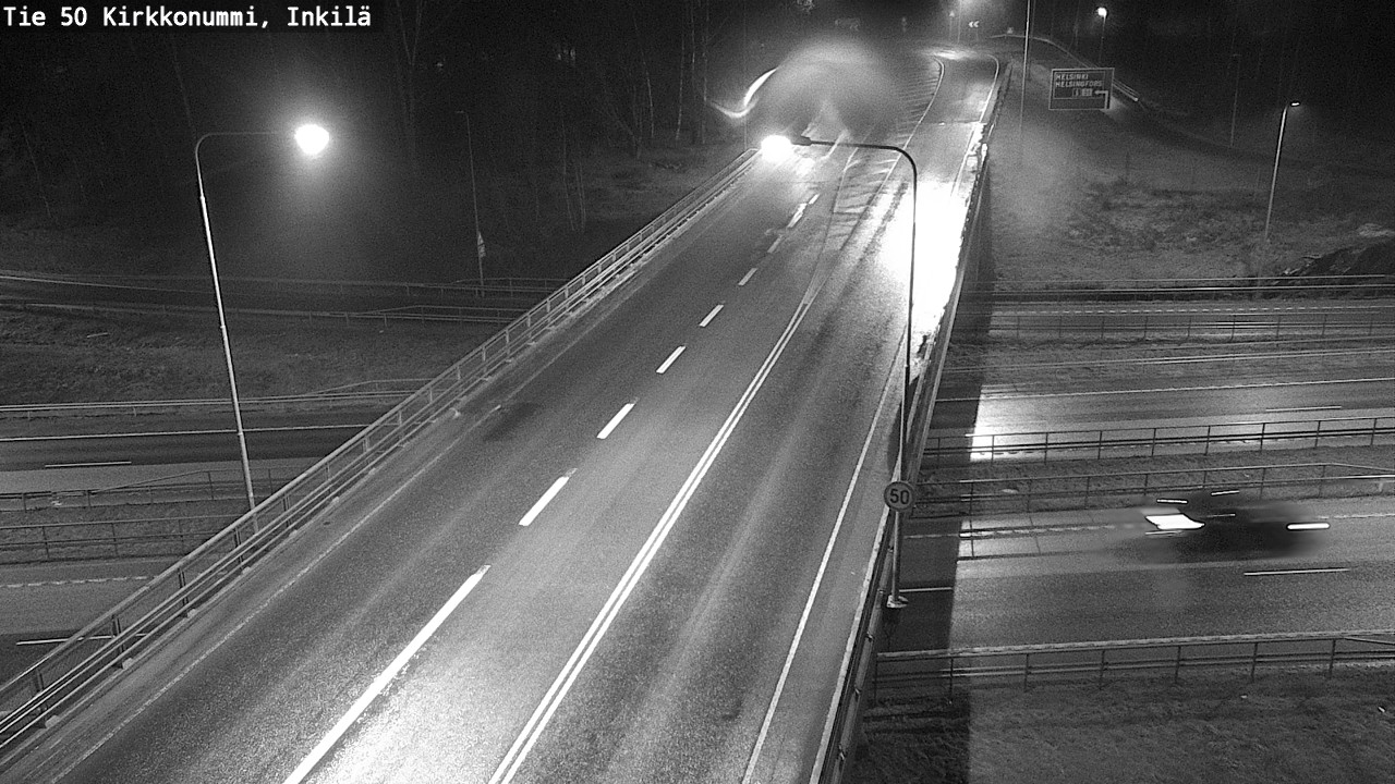 Weather Camera Image Väg 50 Kyrkslätt, Inkilä, Kirkkonummi, Uusimaa