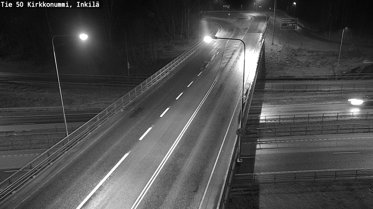 Weather Camera Image Väg 50 Kyrkslätt, Inkilä, Kirkkonummi, Uusimaa