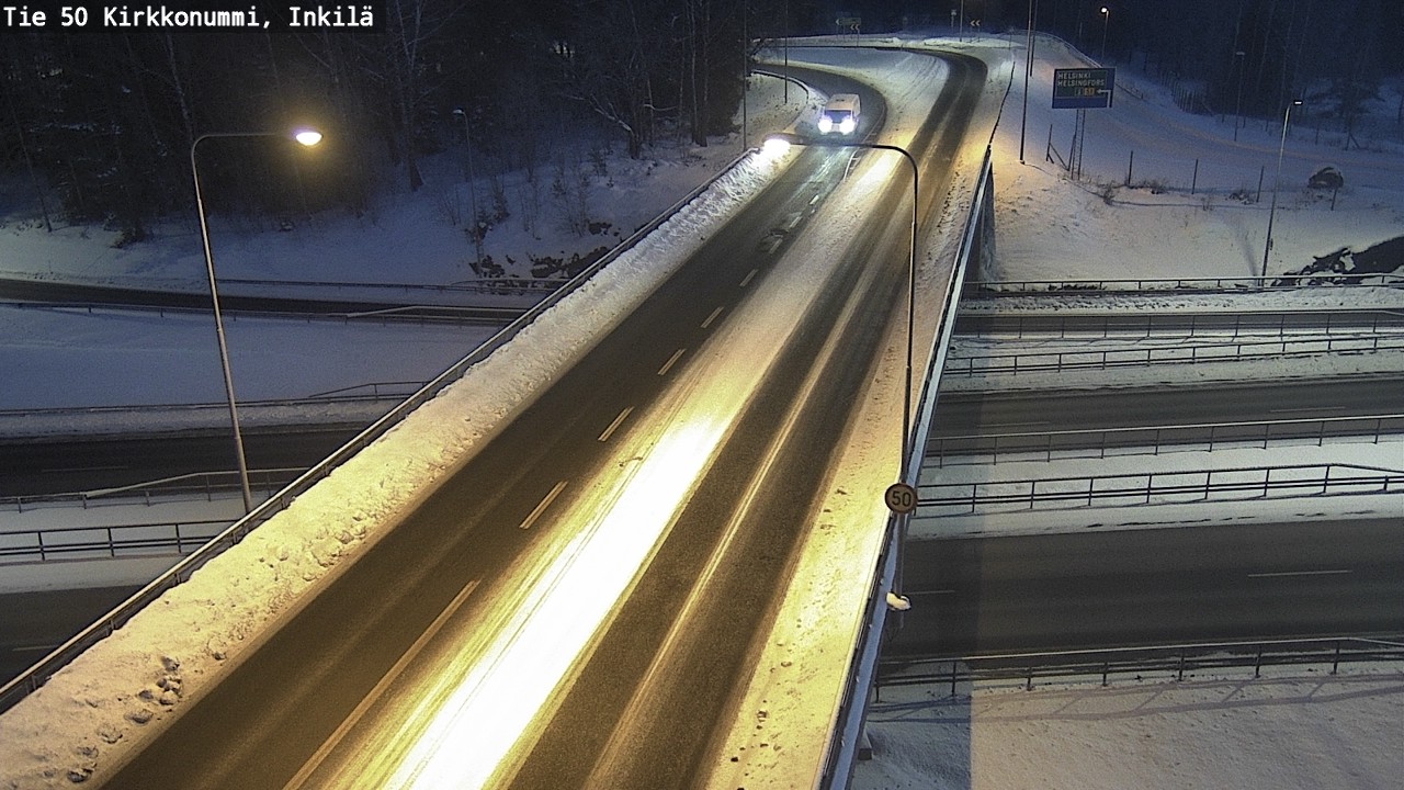 Weather Camera Image Road 50 Kirkkonummi, Inkilä, Kirkkonummi, Uusimaa
