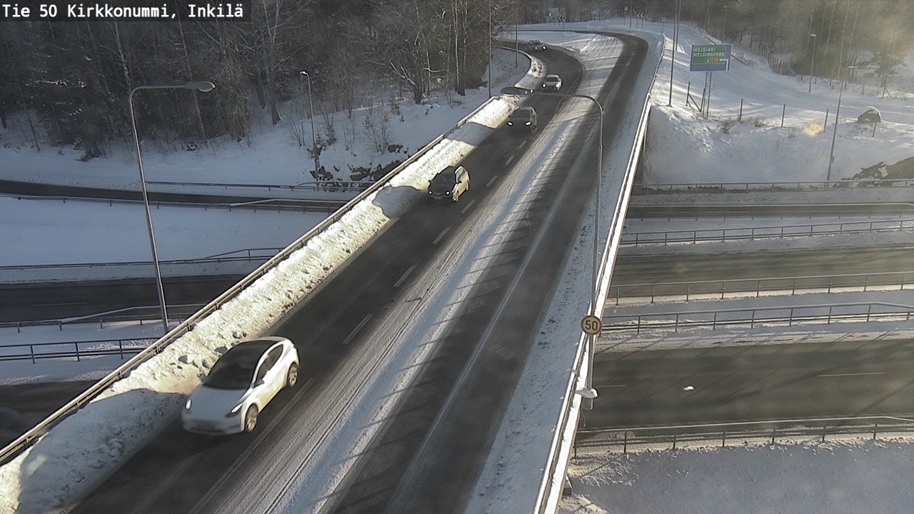Weather Camera Image Road 50 Kirkkonummi, Inkilä, Kirkkonummi, Uusimaa