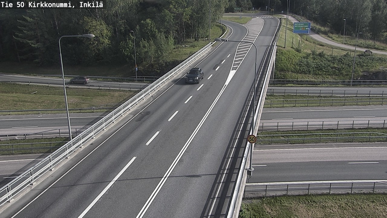 Weather Camera Image Road 50 Kirkkonummi, Inkilä, Kirkkonummi, Uusimaa