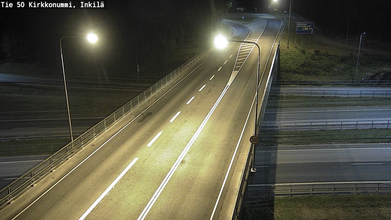 Weather Camera Image Road 50 Kirkkonummi, Inkilä, Kirkkonummi, Uusimaa