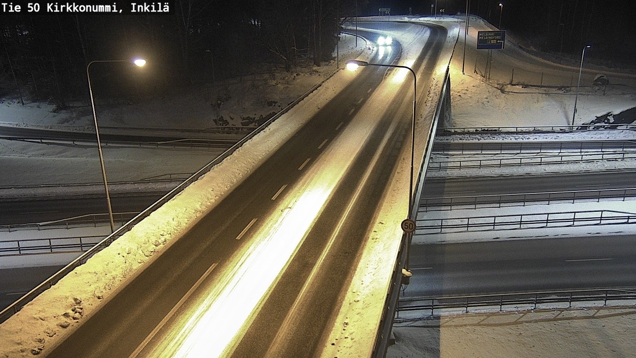Weather Camera Image Road 50 Kirkkonummi, Inkilä, Kirkkonummi, Uusimaa