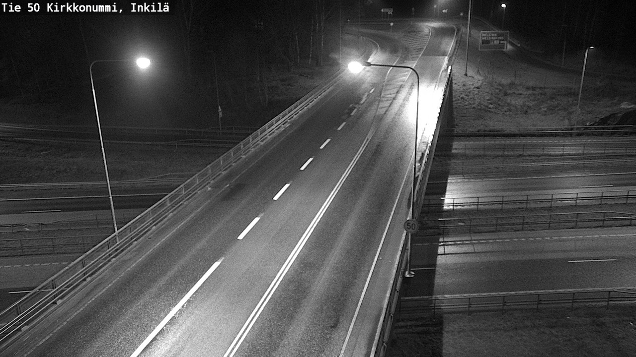Weather Camera Image Väg 50 Kyrkslätt, Inkilä, Kirkkonummi, Uusimaa