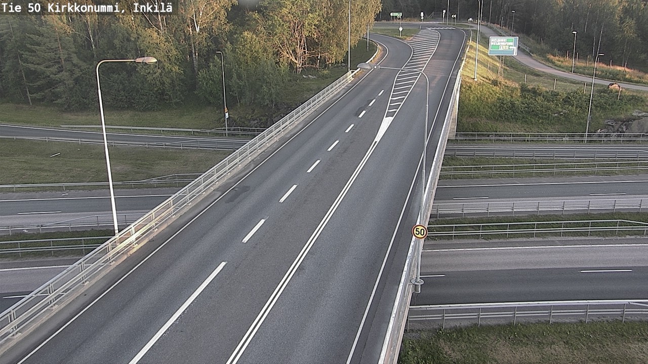 Weather Camera Image Road 50 Kirkkonummi, Inkilä, Kirkkonummi, Uusimaa