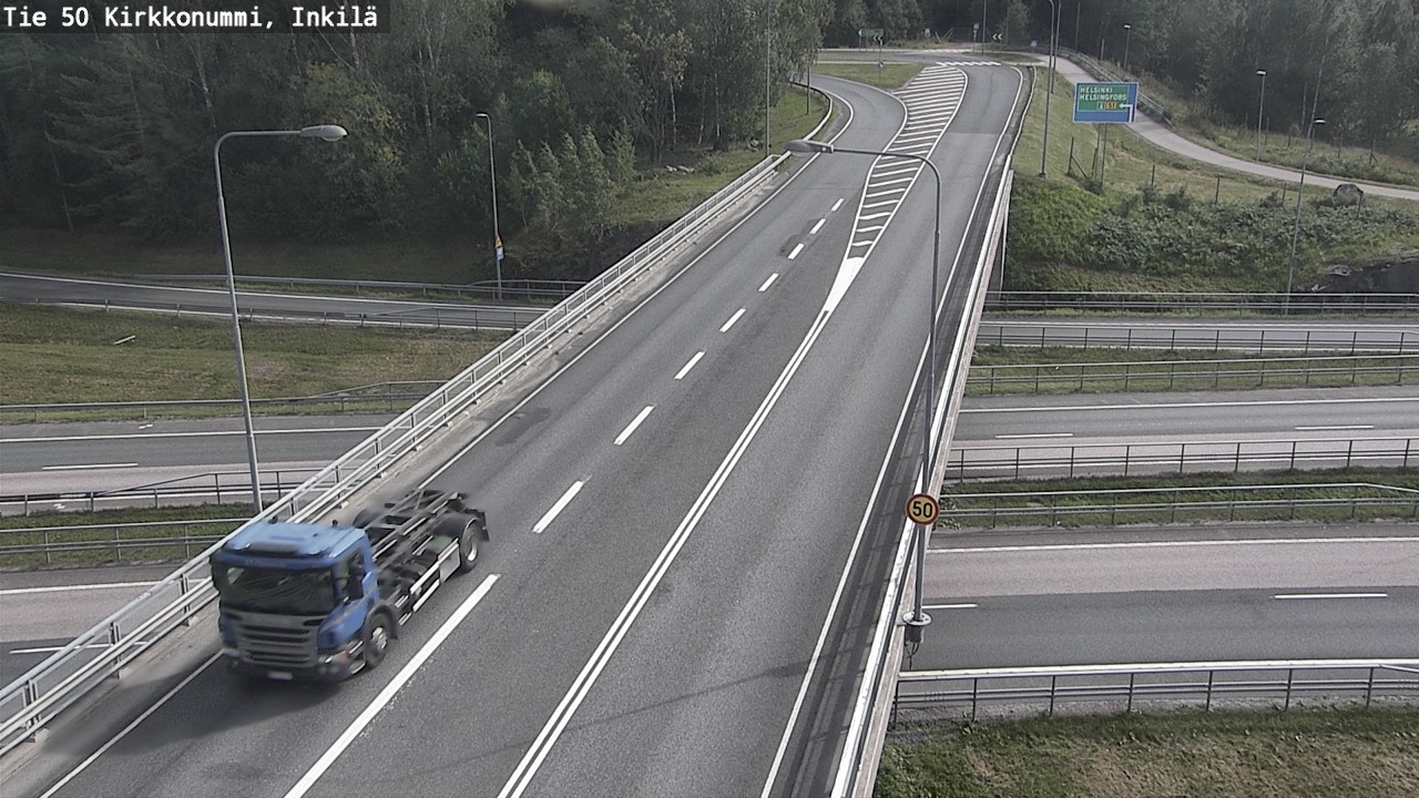 Weather Camera Image Road 50 Kirkkonummi, Inkilä, Kirkkonummi, Uusimaa
