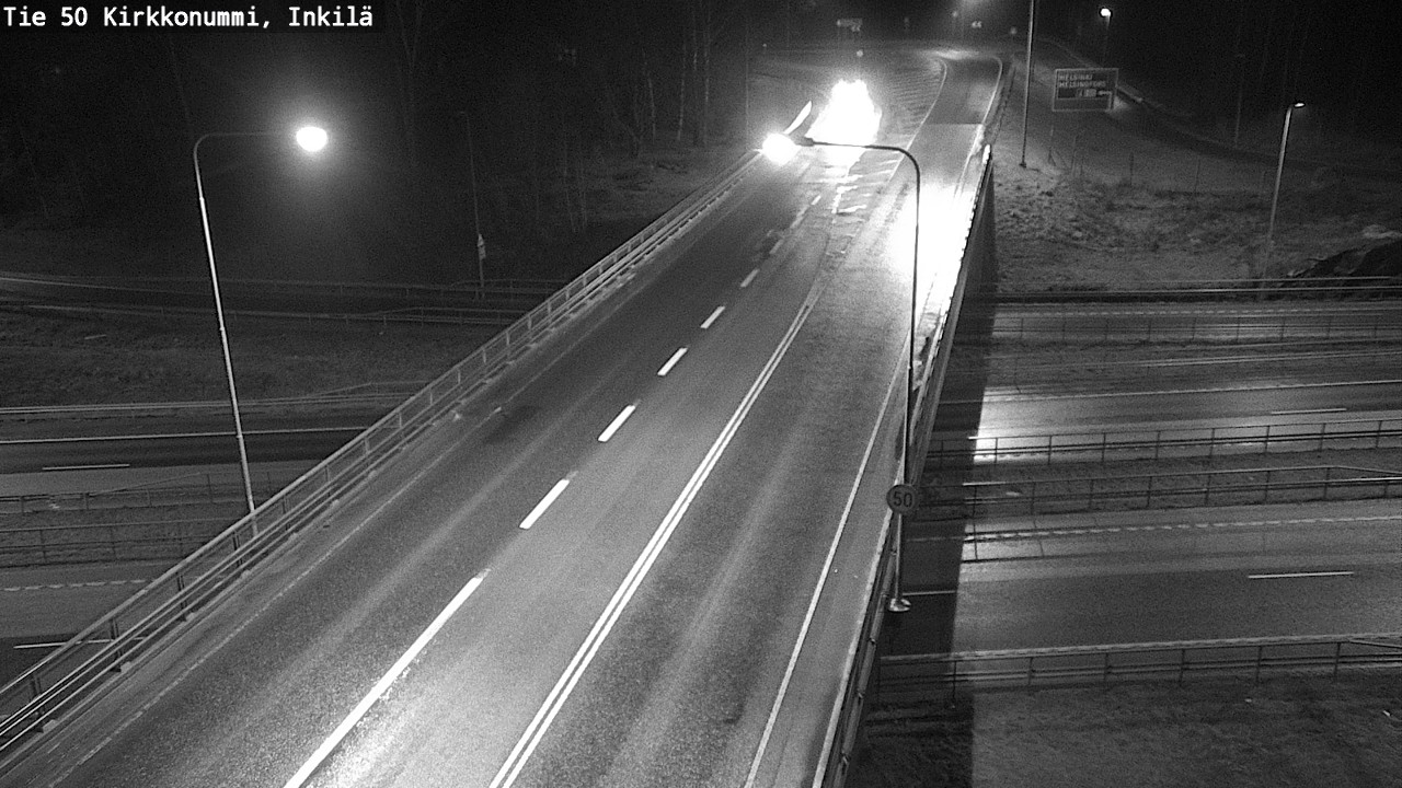 Weather Camera Image Väg 50 Kyrkslätt, Inkilä, Kirkkonummi, Uusimaa