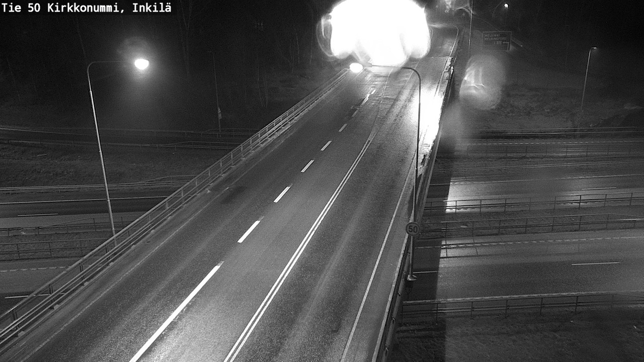 Weather Camera Image Väg 50 Kyrkslätt, Inkilä, Kirkkonummi, Uusimaa