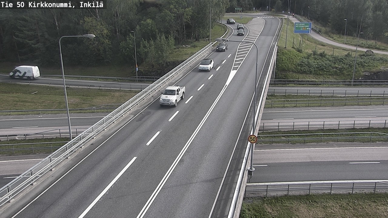Weather Camera Image Road 50 Kirkkonummi, Inkilä, Kirkkonummi, Uusimaa