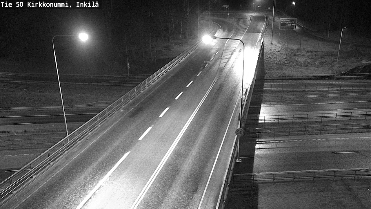 Weather Camera Image Väg 50 Kyrkslätt, Inkilä, Kirkkonummi, Uusimaa