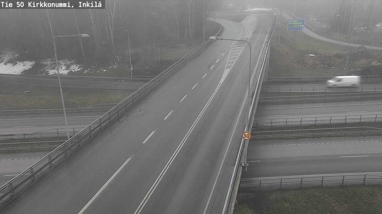 Weather Camera Image Road 50 Kirkkonummi, Inkilä, Kirkkonummi, Uusimaa