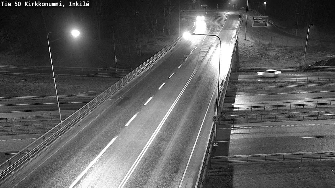 Weather Camera Image Väg 50 Kyrkslätt, Inkilä, Kirkkonummi, Uusimaa