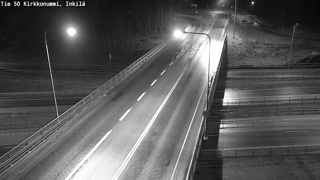 Weather Camera Image Väg 50 Kyrkslätt, Inkilä, Kirkkonummi, Uusimaa