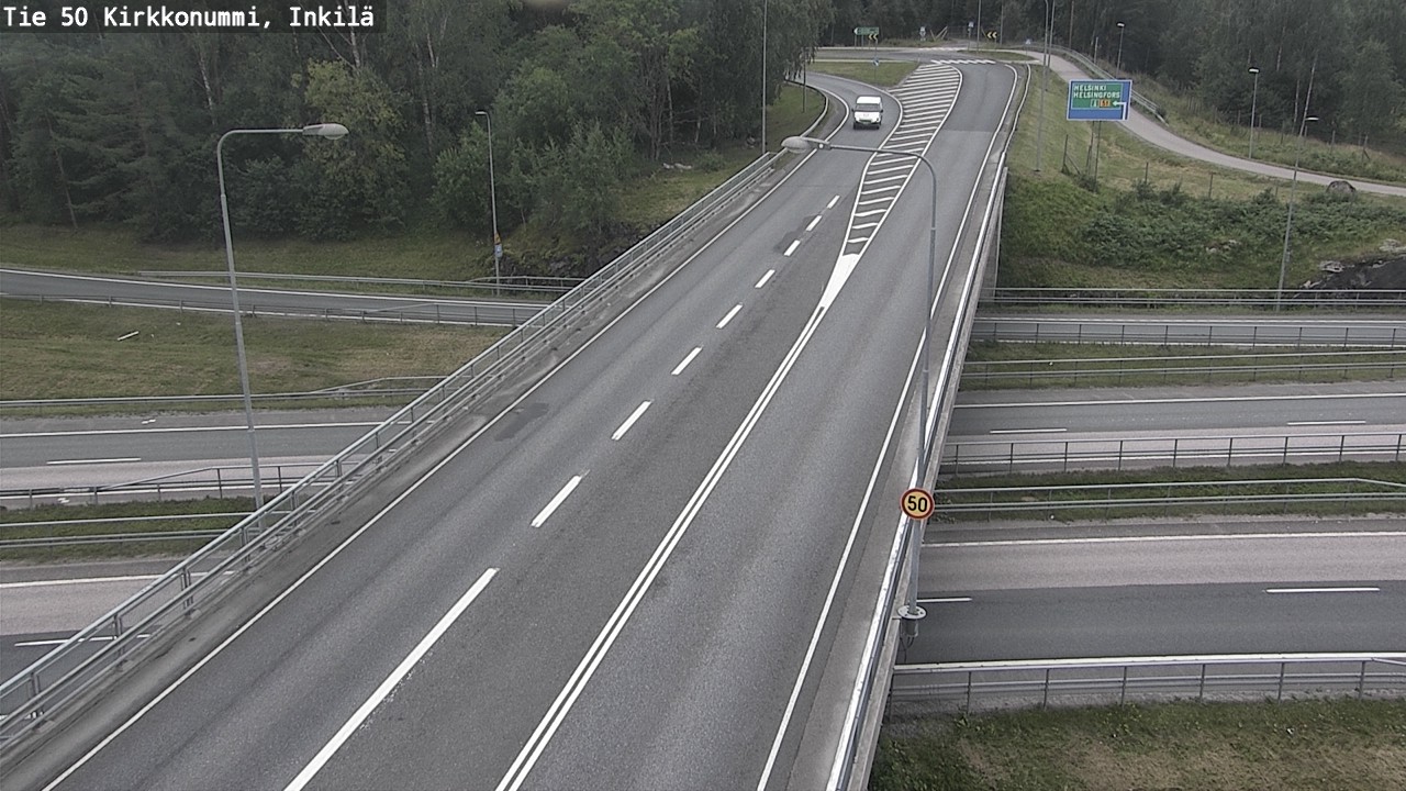 Weather Camera Image Road 50 Kirkkonummi, Inkilä, Kirkkonummi, Uusimaa