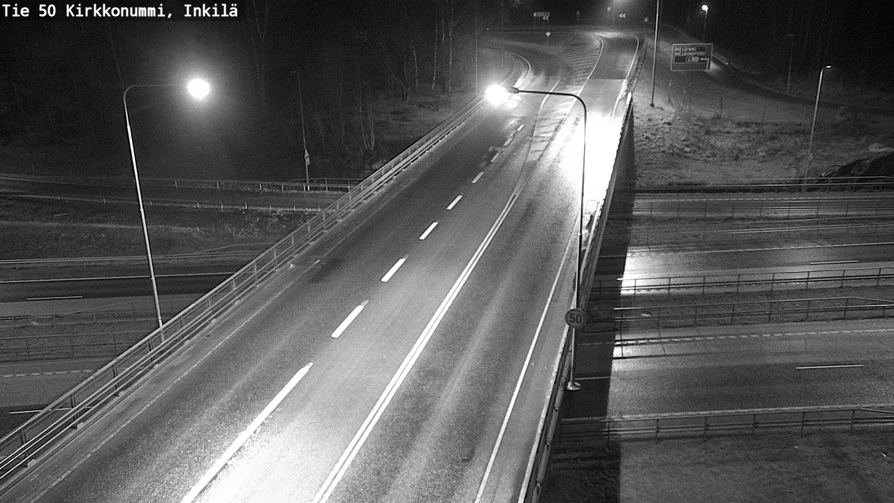 Weather Camera Image Väg 50 Kyrkslätt, Inkilä, Kirkkonummi, Uusimaa