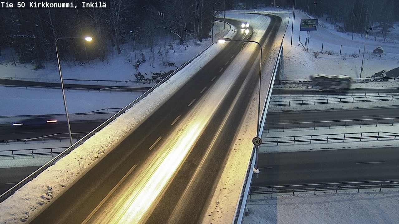 Weather Camera Image Road 50 Kirkkonummi, Inkilä, Kirkkonummi, Uusimaa