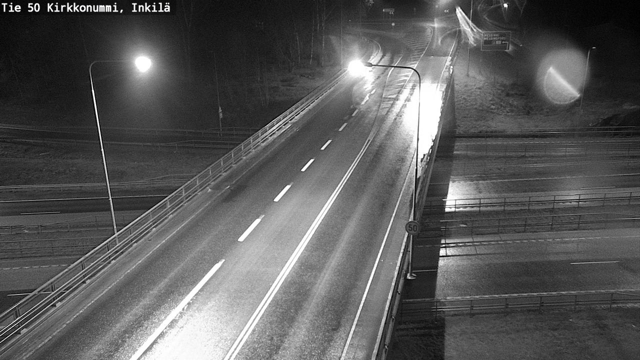 Weather Camera Image Väg 50 Kyrkslätt, Inkilä, Kirkkonummi, Uusimaa