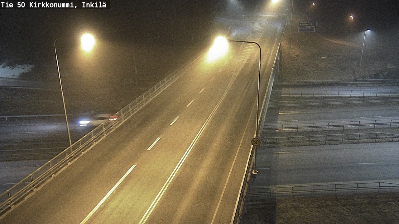 Weather Camera Image Väg 50 Kyrkslätt, Inkilä, Kirkkonummi, Uusimaa