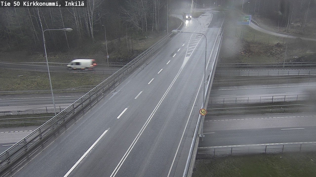 Weather Camera Image Väg 50 Kyrkslätt, Inkilä, Kirkkonummi, Uusimaa