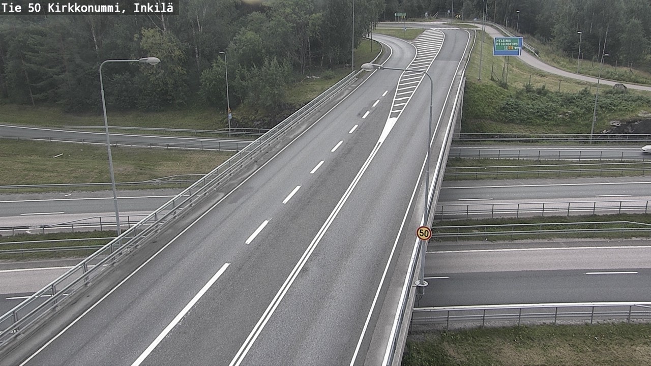 Weather Camera Image Road 50 Kirkkonummi, Inkilä, Kirkkonummi, Uusimaa