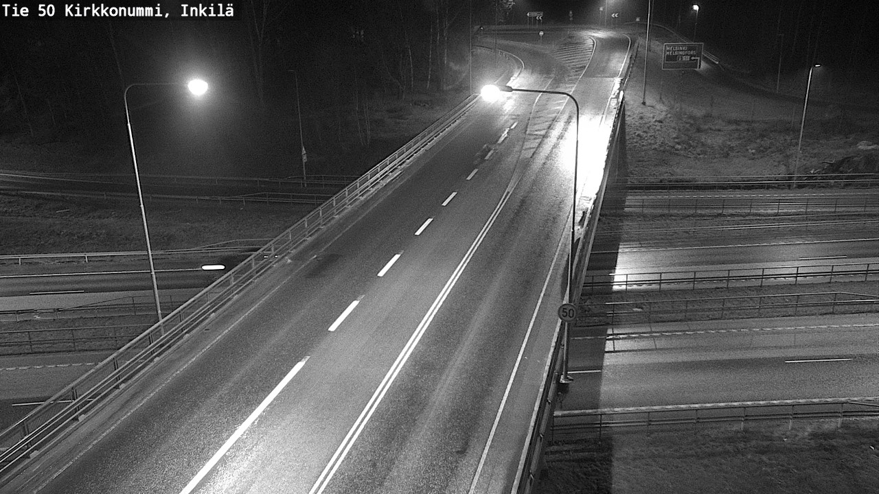 Weather Camera Image Väg 50 Kyrkslätt, Inkilä, Kirkkonummi, Uusimaa