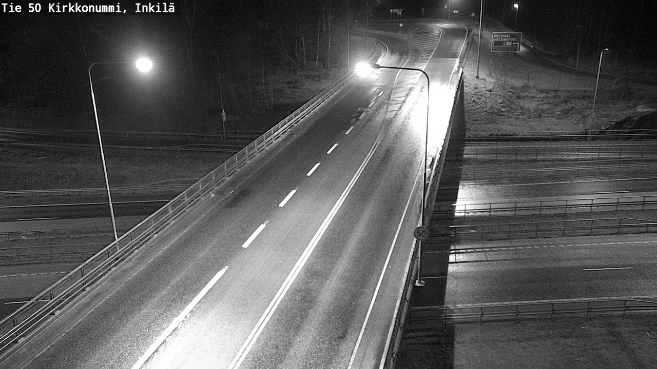 Weather Camera Image Väg 50 Kyrkslätt, Inkilä, Kirkkonummi, Uusimaa