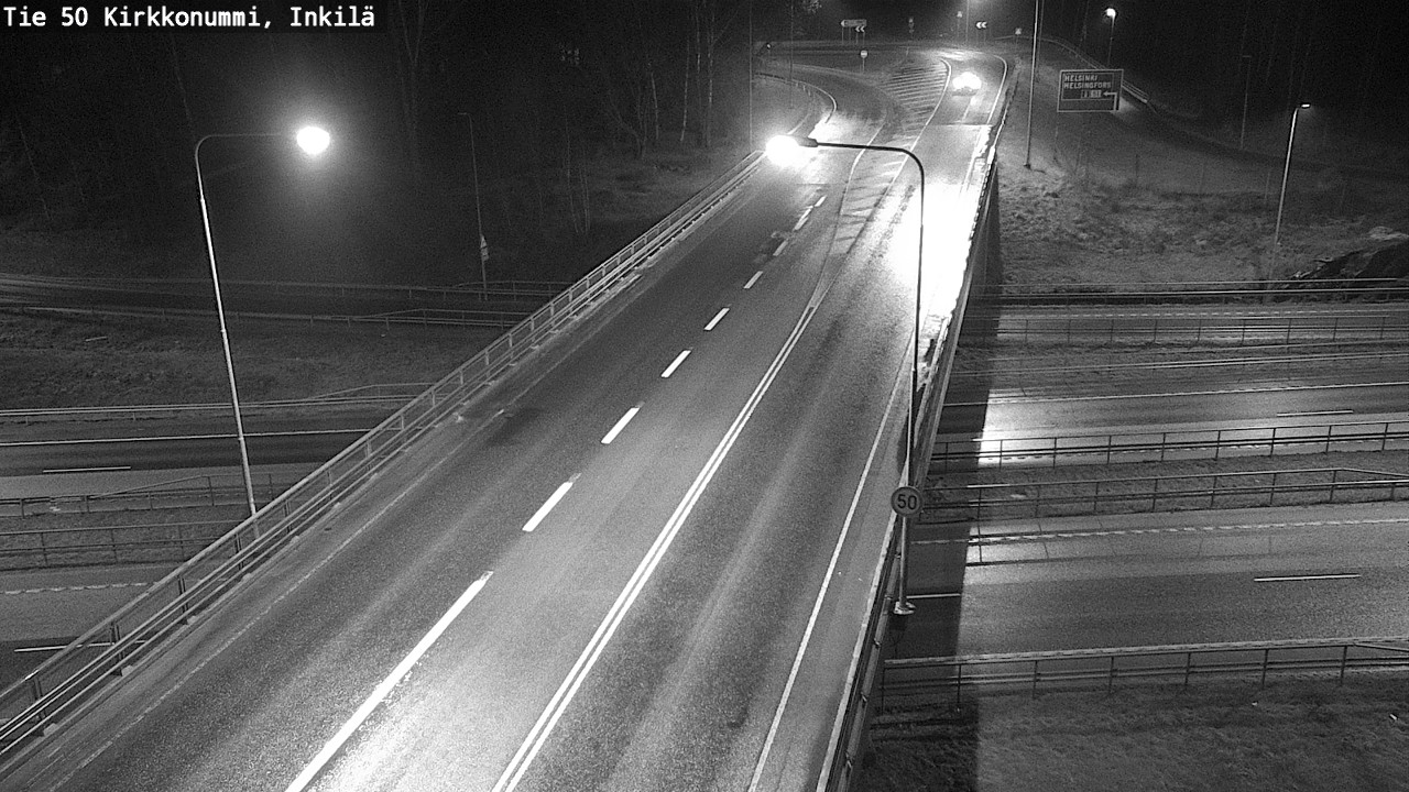 Weather Camera Image Väg 50 Kyrkslätt, Inkilä, Kirkkonummi, Uusimaa