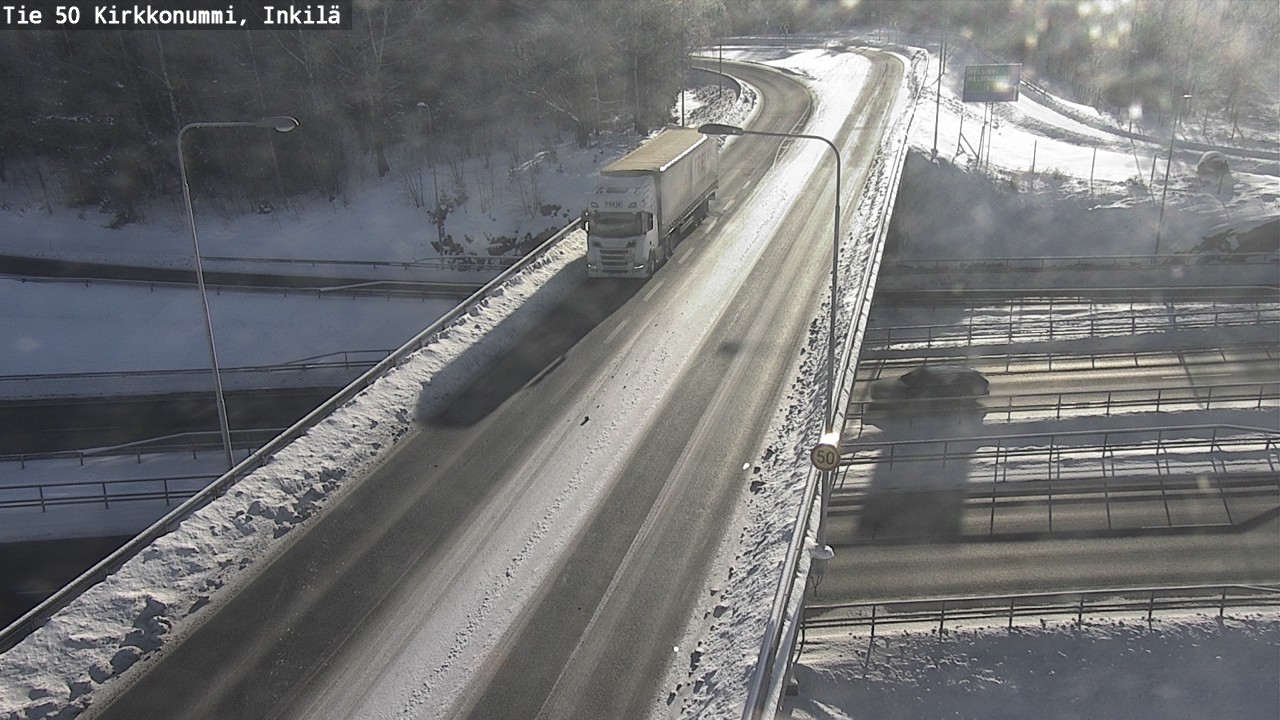 Weather Camera Image Väg 50 Kyrkslätt, Inkilä, Kirkkonummi, Uusimaa