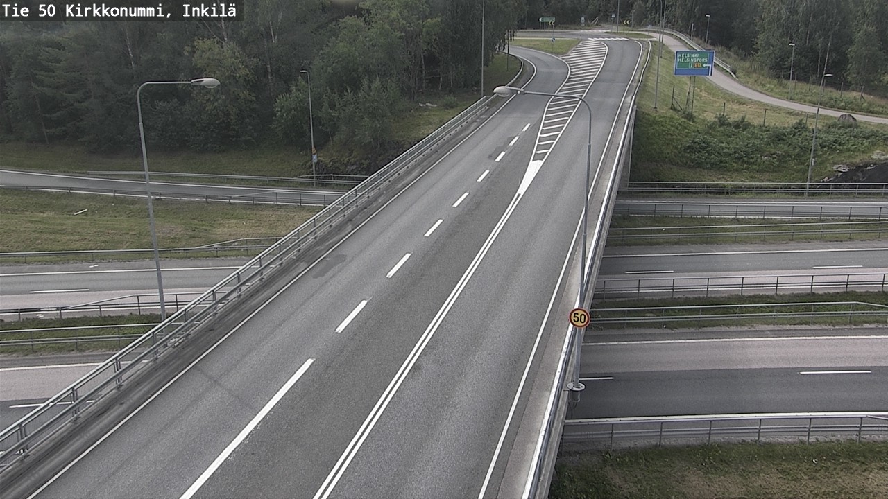 Weather Camera Image Road 50 Kirkkonummi, Inkilä, Kirkkonummi, Uusimaa