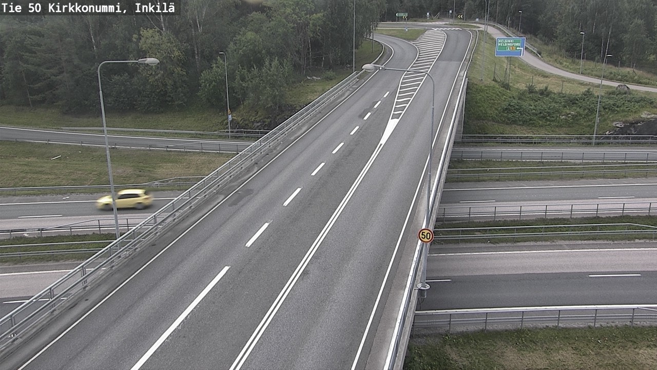 Weather Camera Image Road 50 Kirkkonummi, Inkilä, Kirkkonummi, Uusimaa