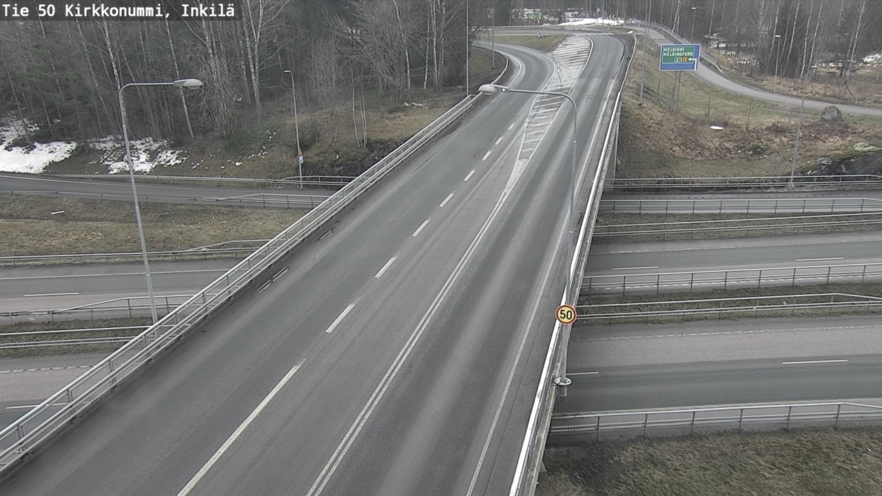 Weather Camera Image Road 50 Kirkkonummi, Inkilä, Kirkkonummi, Uusimaa