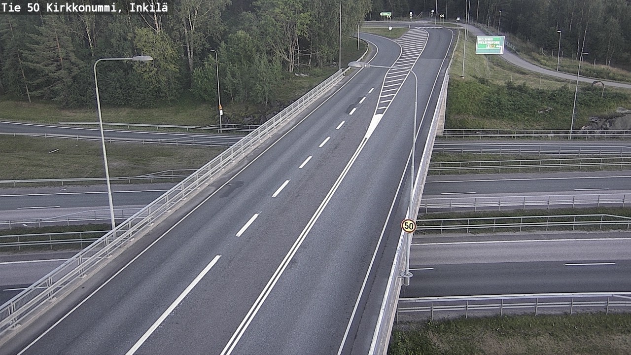 Weather Camera Image Road 50 Kirkkonummi, Inkilä, Kirkkonummi, Uusimaa