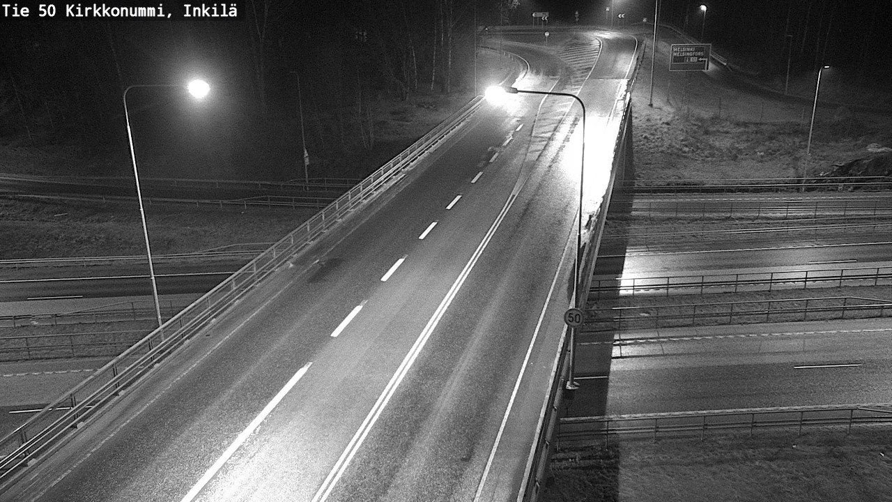 Weather Camera Image Väg 50 Kyrkslätt, Inkilä, Kirkkonummi, Uusimaa
