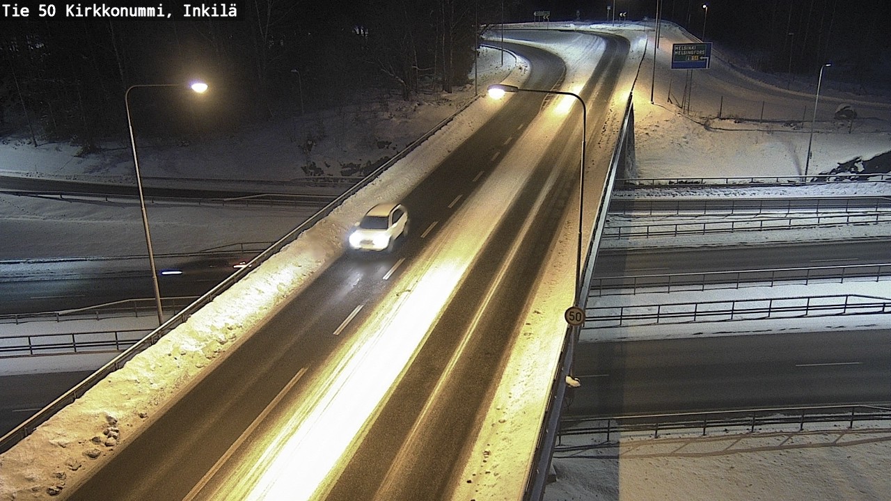Weather Camera Image Road 50 Kirkkonummi, Inkilä, Kirkkonummi, Uusimaa