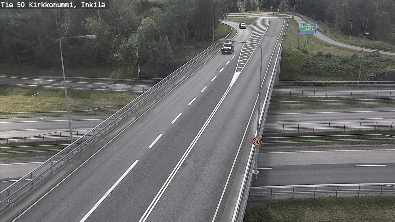 Weather Camera Image Road 50 Kirkkonummi, Inkilä, Kirkkonummi, Uusimaa