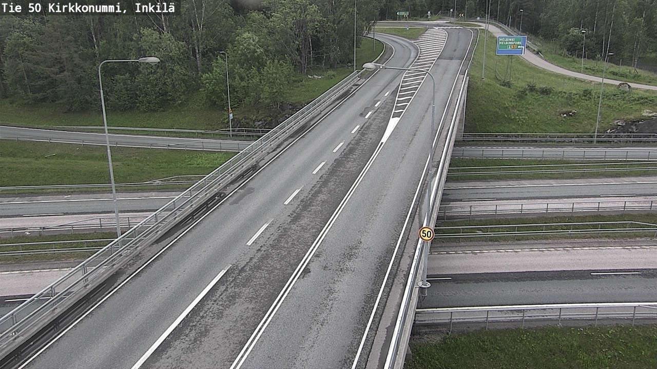 Weather Camera Image Road 50 Kirkkonummi, Inkilä, Kirkkonummi, Uusimaa
