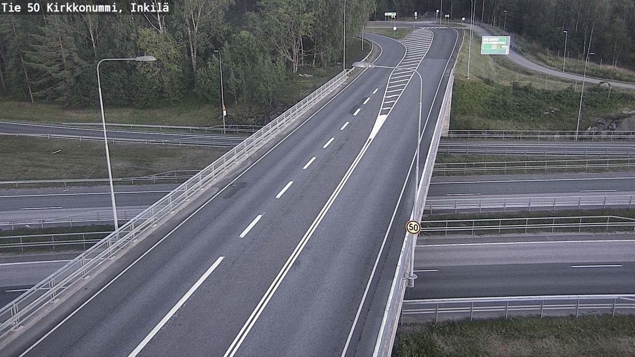 Weather Camera Image Road 50 Kirkkonummi, Inkilä, Kirkkonummi, Uusimaa