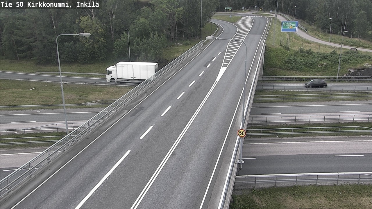 Weather Camera Image Road 50 Kirkkonummi, Inkilä, Kirkkonummi, Uusimaa