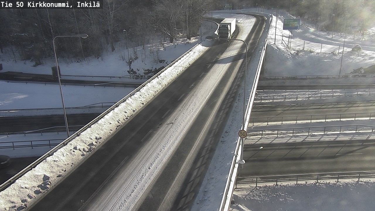 Weather Camera Image Väg 50 Kyrkslätt, Inkilä, Kirkkonummi, Uusimaa
