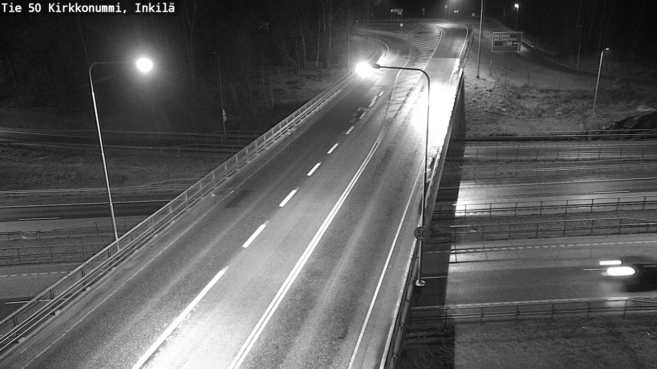 Weather Camera Image Väg 50 Kyrkslätt, Inkilä, Kirkkonummi, Uusimaa