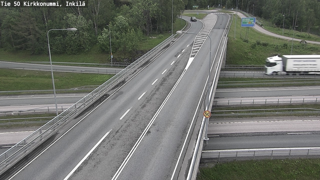 Weather Camera Image Road 50 Kirkkonummi, Inkilä, Kirkkonummi, Uusimaa
