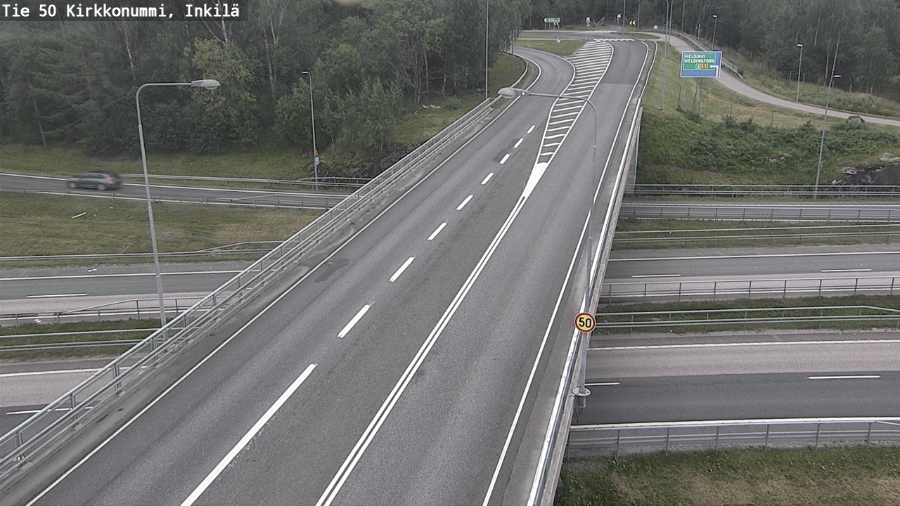 Weather Camera Image Road 50 Kirkkonummi, Inkilä, Kirkkonummi, Uusimaa