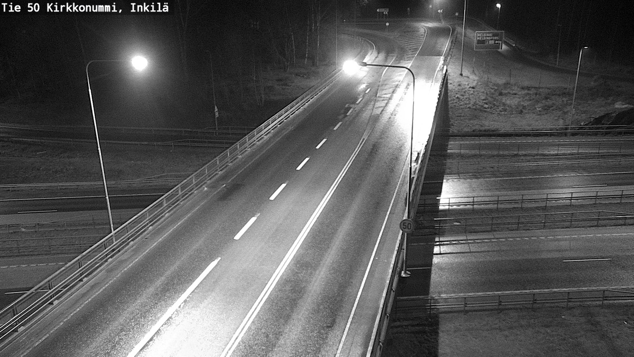 Weather Camera Image Väg 50 Kyrkslätt, Inkilä, Kirkkonummi, Uusimaa