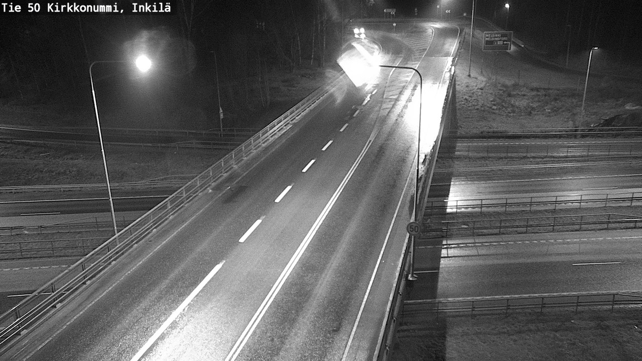 Weather Camera Image Väg 50 Kyrkslätt, Inkilä, Kirkkonummi, Uusimaa