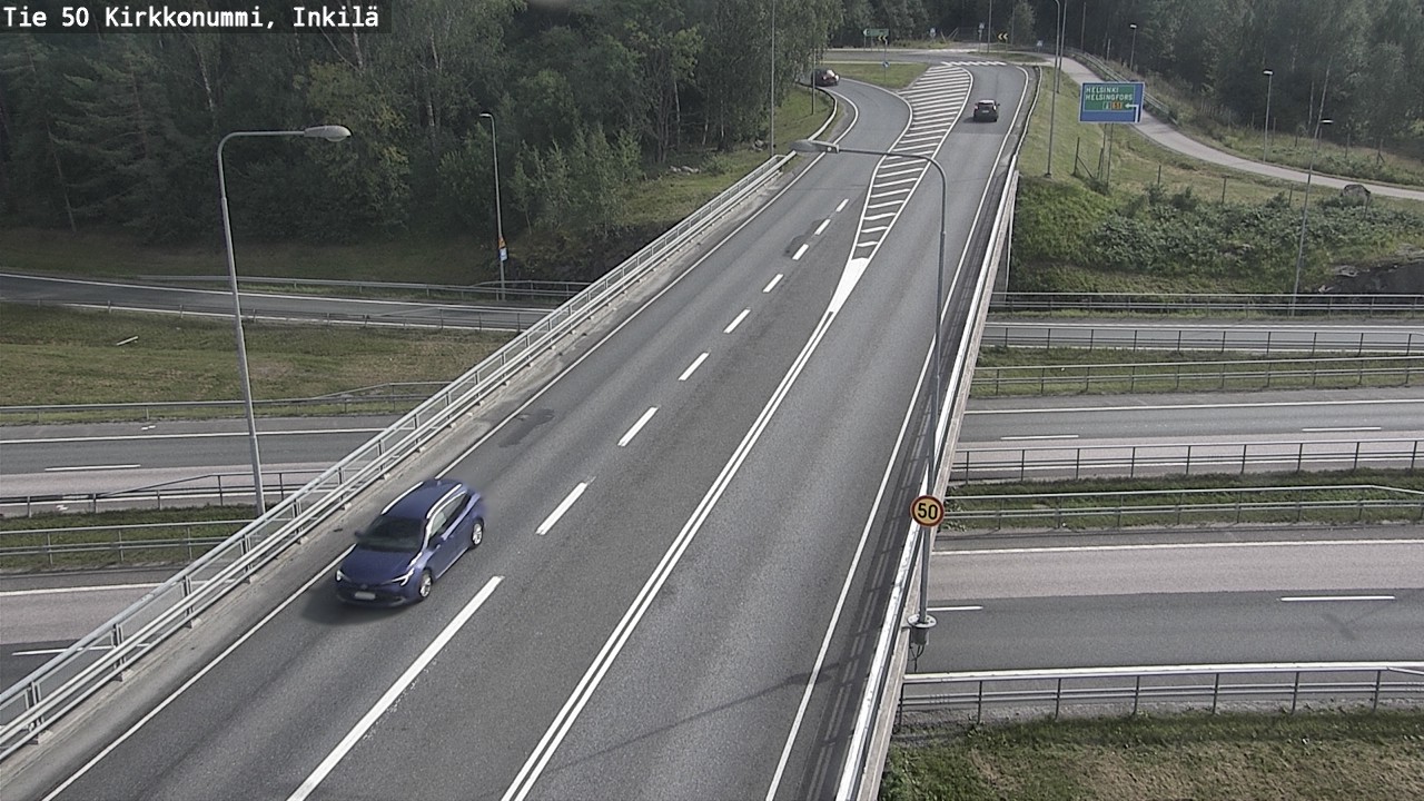 Weather Camera Image Road 50 Kirkkonummi, Inkilä, Kirkkonummi, Uusimaa