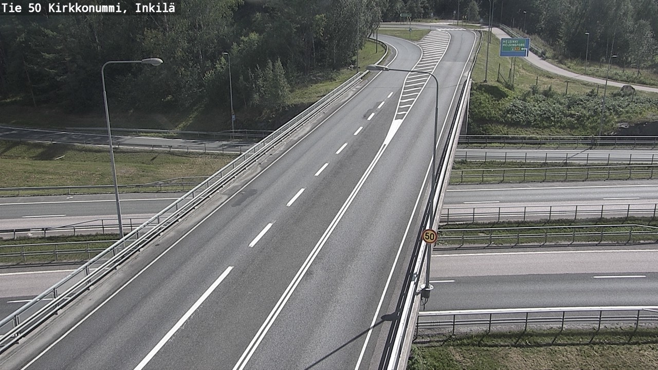 Weather Camera Image Road 50 Kirkkonummi, Inkilä, Kirkkonummi, Uusimaa