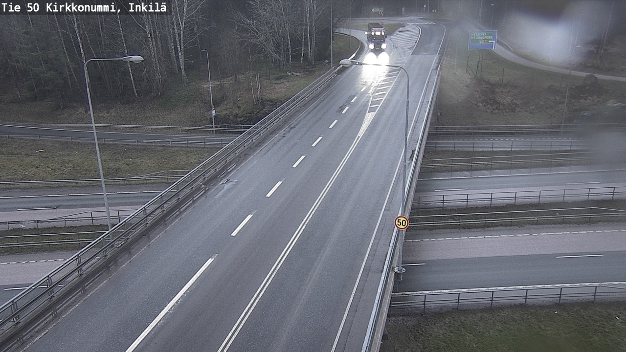 Weather Camera Image Väg 50 Kyrkslätt, Inkilä, Kirkkonummi, Uusimaa